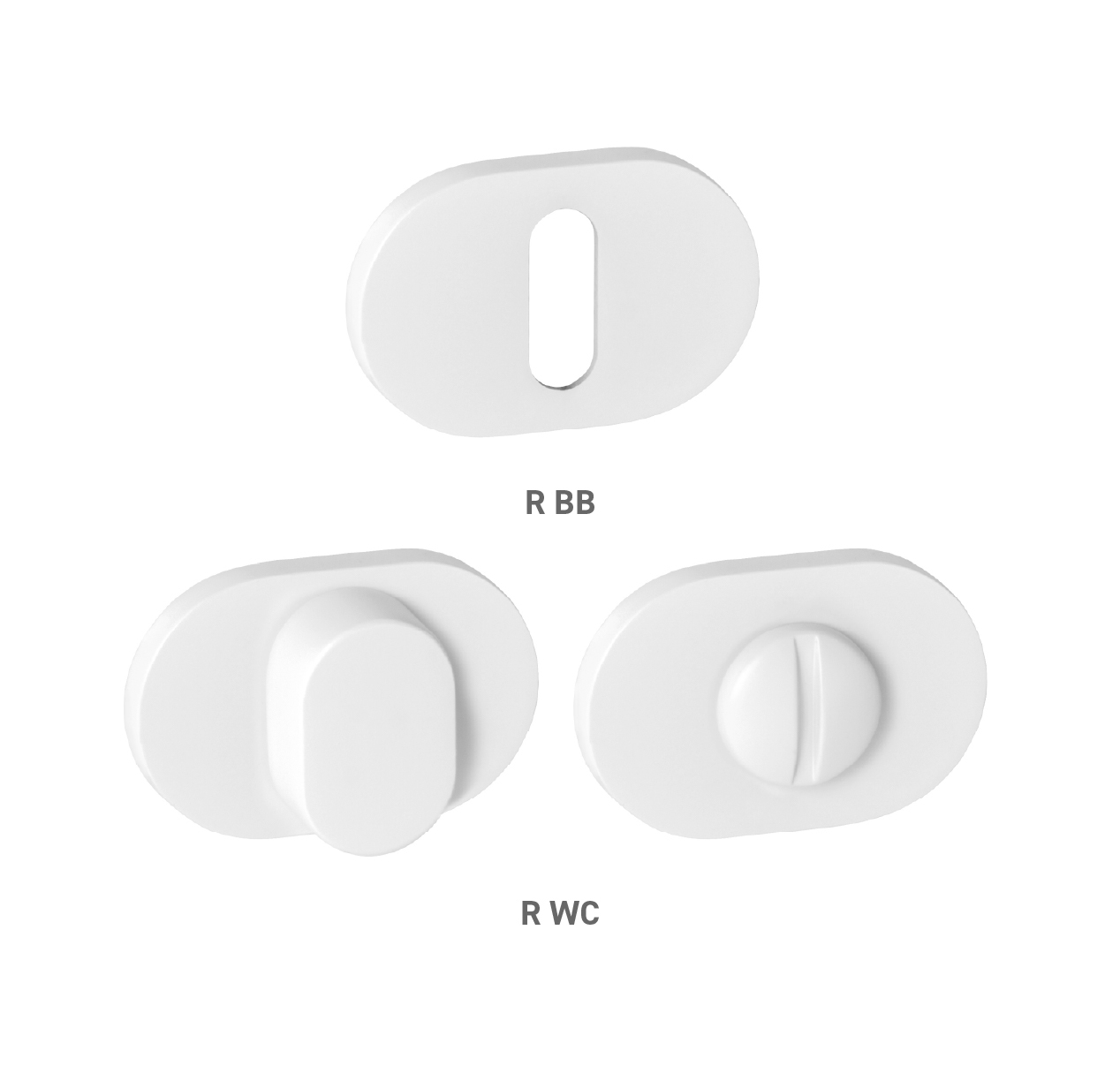 Rozeta ku kľučke MPK - ROZETA IMPRESSA - OR BIM - biela matná (WHITE) | MP-KOVANIA.sk