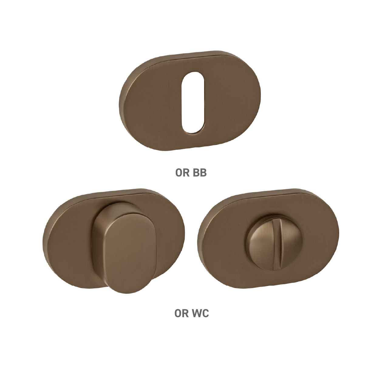 Rozeta ku kľučke MPK - ROZETA IMPRESSA - OR MEM - meď matná (MRSG) | MP-KOVANIA.sk