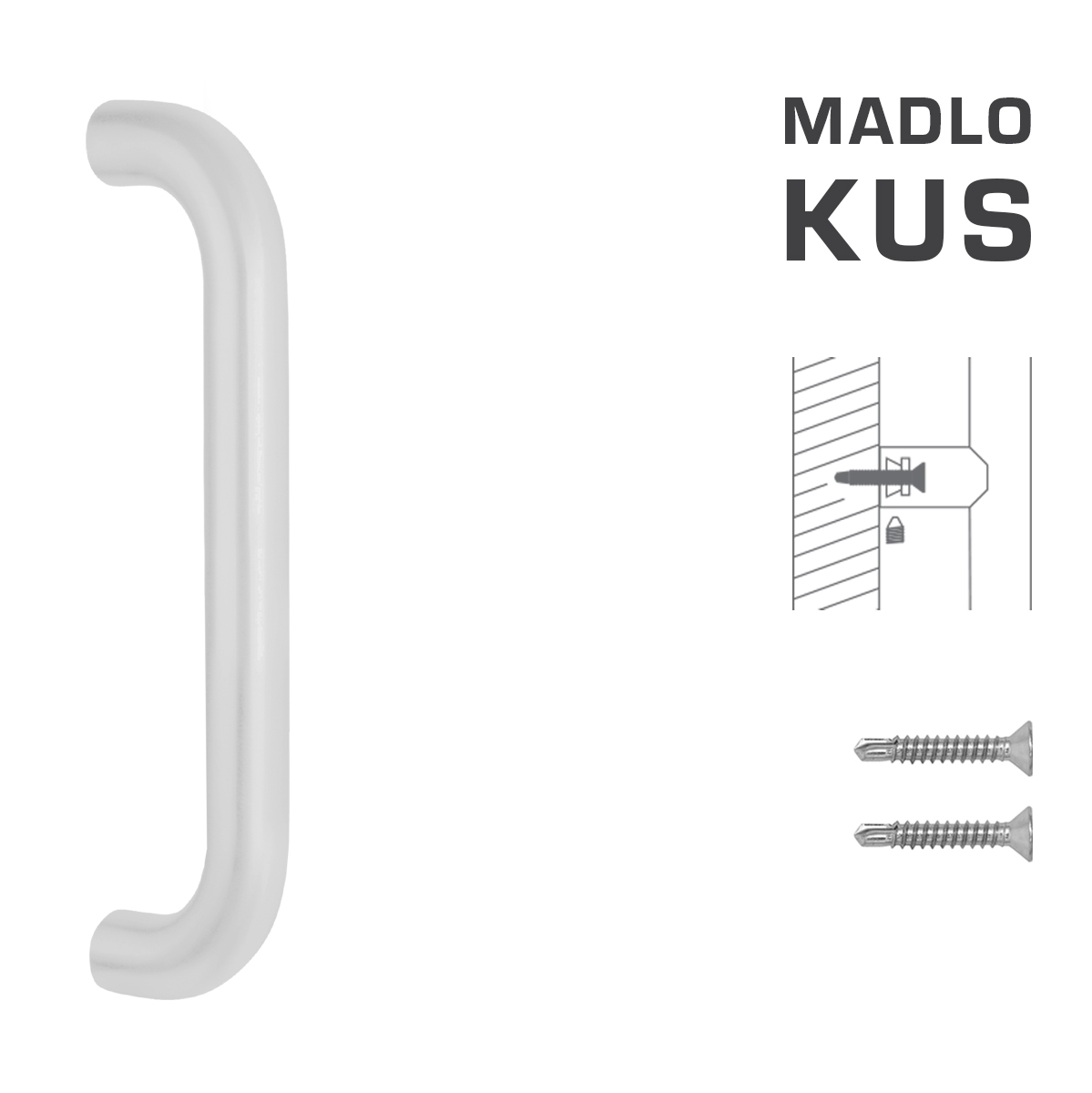 FT - MADLO kód K01 Ø 32 mm ST ks 350 mm, Ø 32 mm, 382 mm