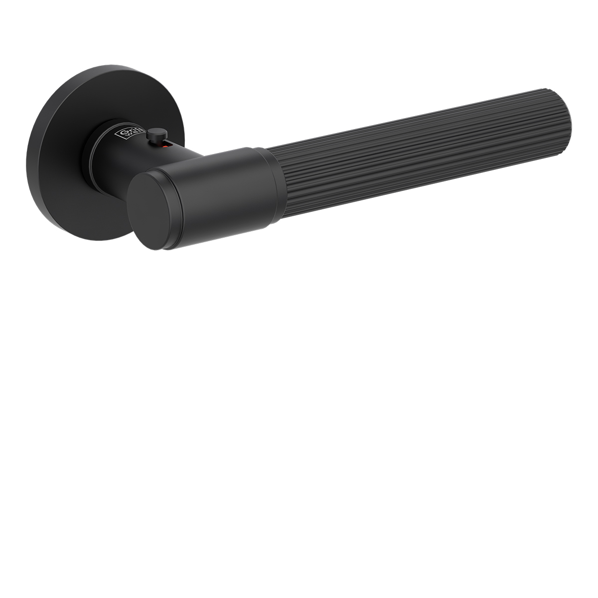 Kľučka na dvere GK - VAYA 136 ARIS - R S2L s uzamykaním CIM - čierna matná (GS) | MP-KOVANIA.sk