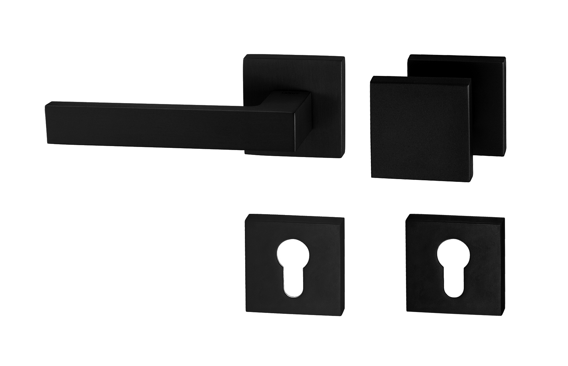TI - SQUARE - HR 2275Q madlo/kľučka ľavá Čierna matná