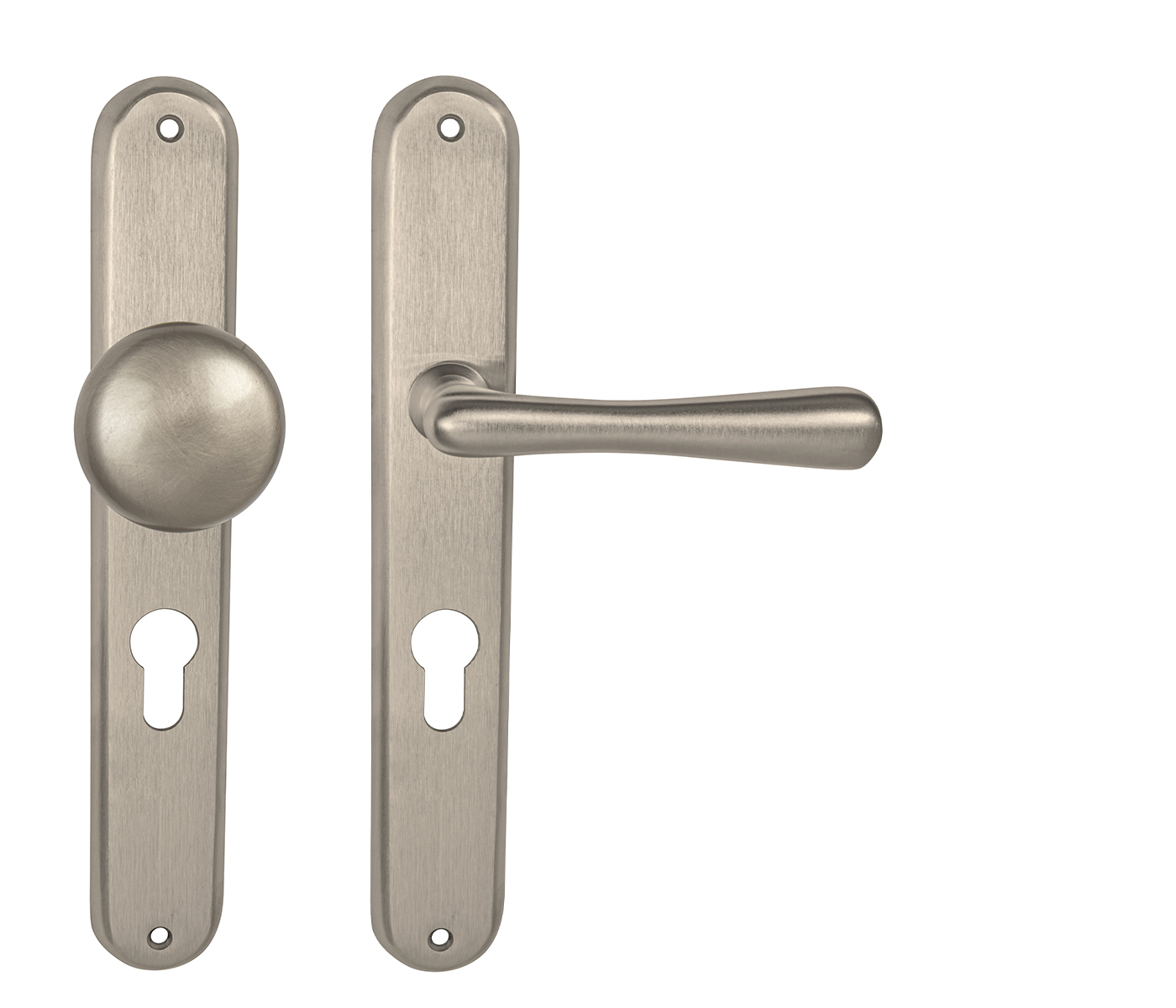 NI - ELEGANT - SO guľa/kľučka pravá PZ 90 mm Nikel matný