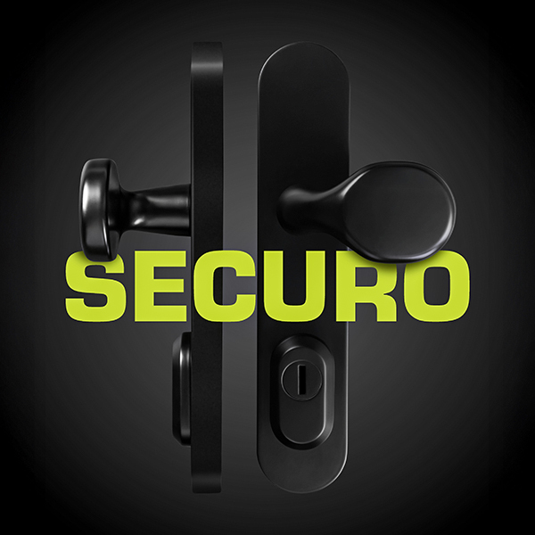 MPK - SECURO S01 PLUS - SO M1 FAVORIT, madlo/kľučka, PZ PLUS s otvorom pre vložku, 90 mm, CIM - čierna matná (F5)