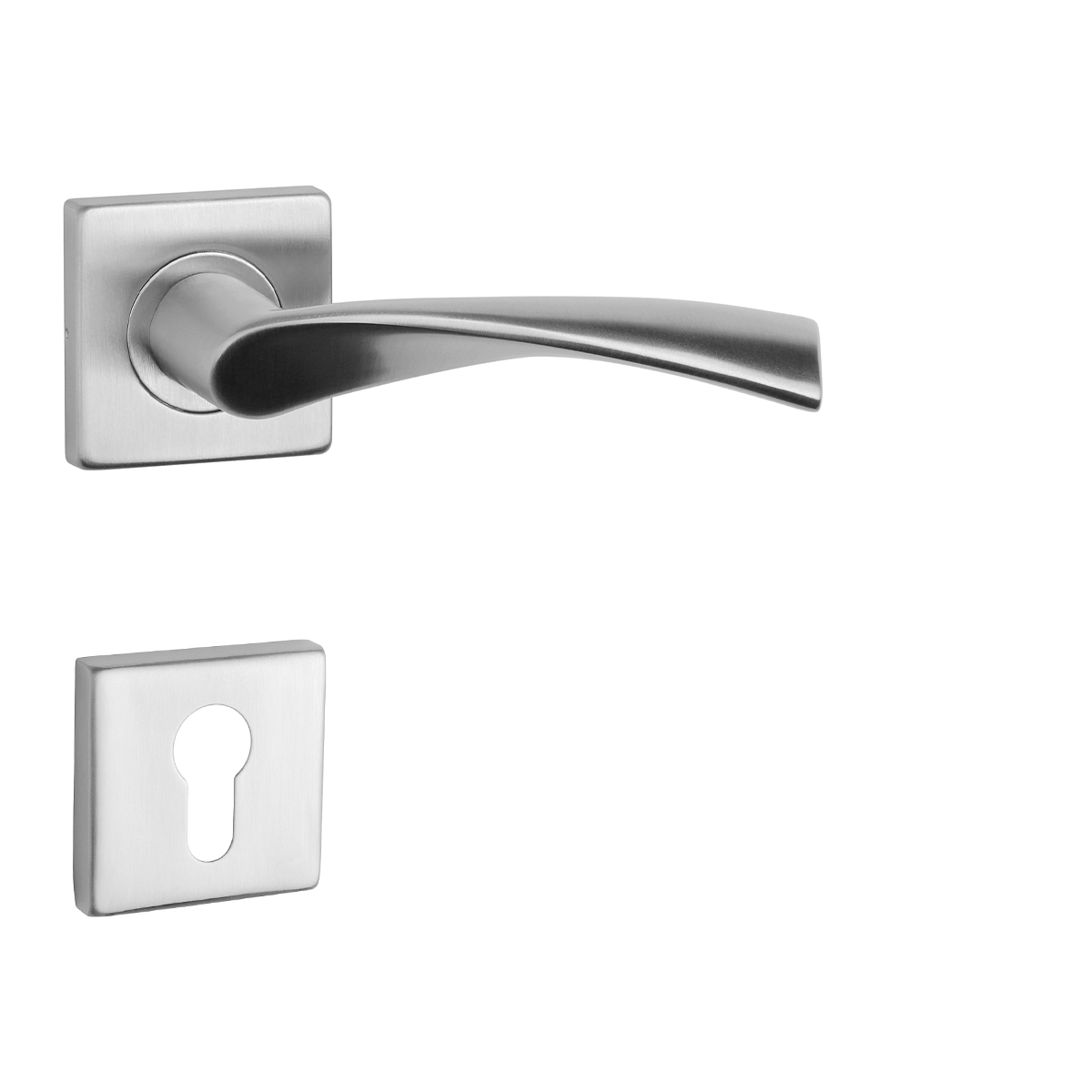 SM - KVADRAT - HR 1708 kľučka/kľučka Nerez matná
