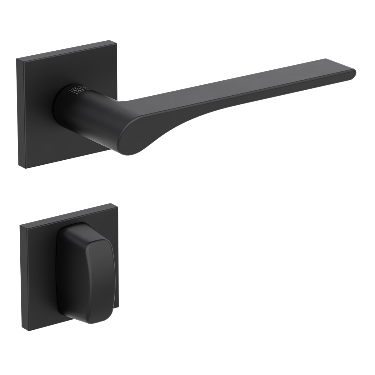 Kľučka na dvere GK - VAYA 261 LEAF LIGHT - HR CIM - čierna matná (GS) | MP-KOVANIA.sk