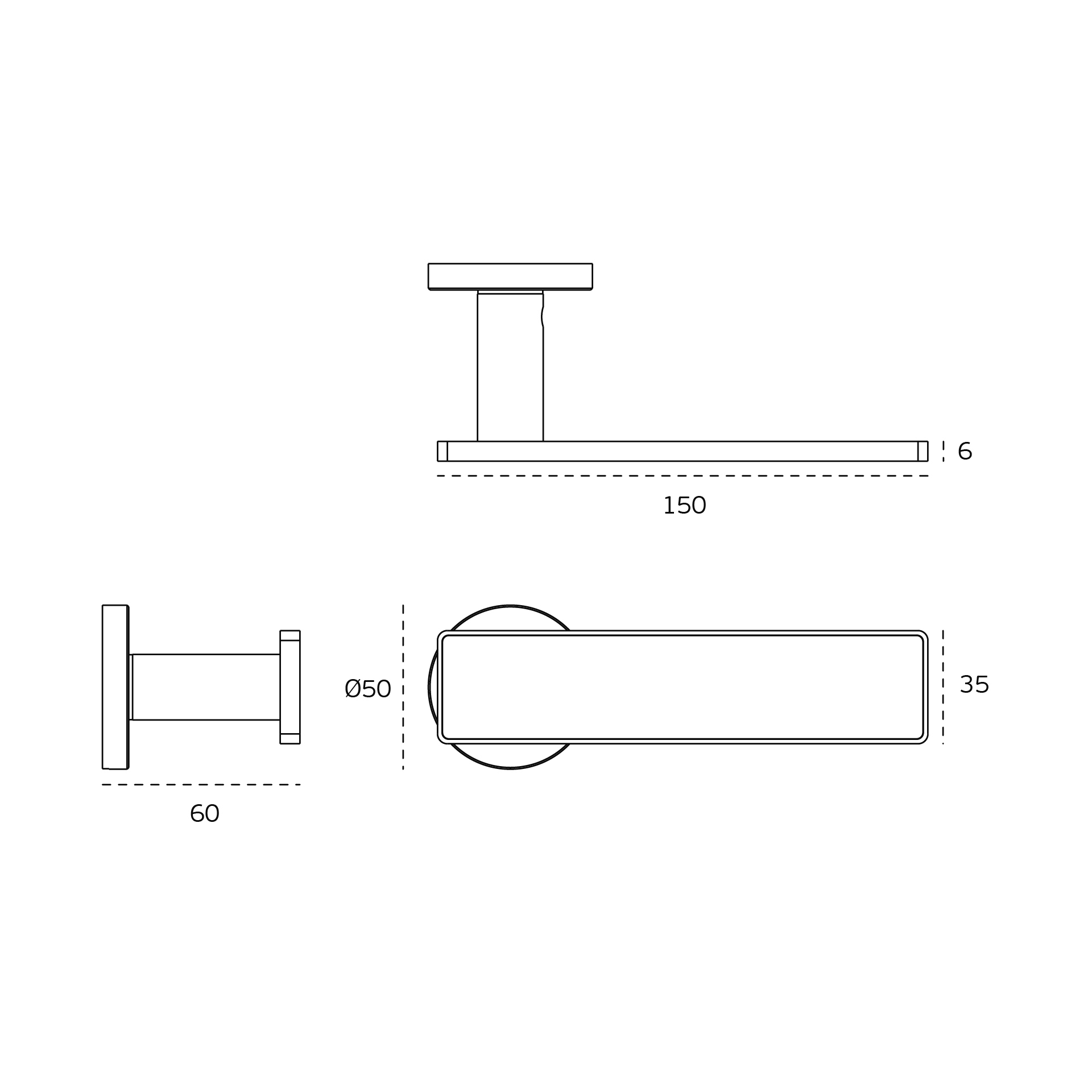 Kľučka na dvere JNF - FRAME CONTOUR 436 - R  rozety BB|kľučka/kľučka