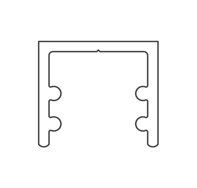 SC - Profil hliník 100 FOLDING DOOR F MB