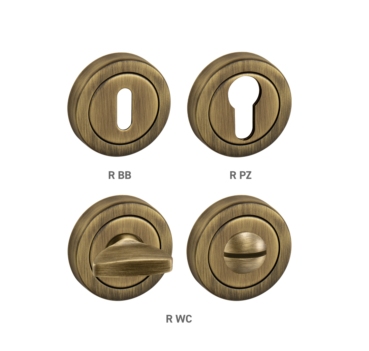 Rozeta ku kľučke TI - ROZETA - R delená BRM - bronz matný (77) | MP-KOVANIA.sk