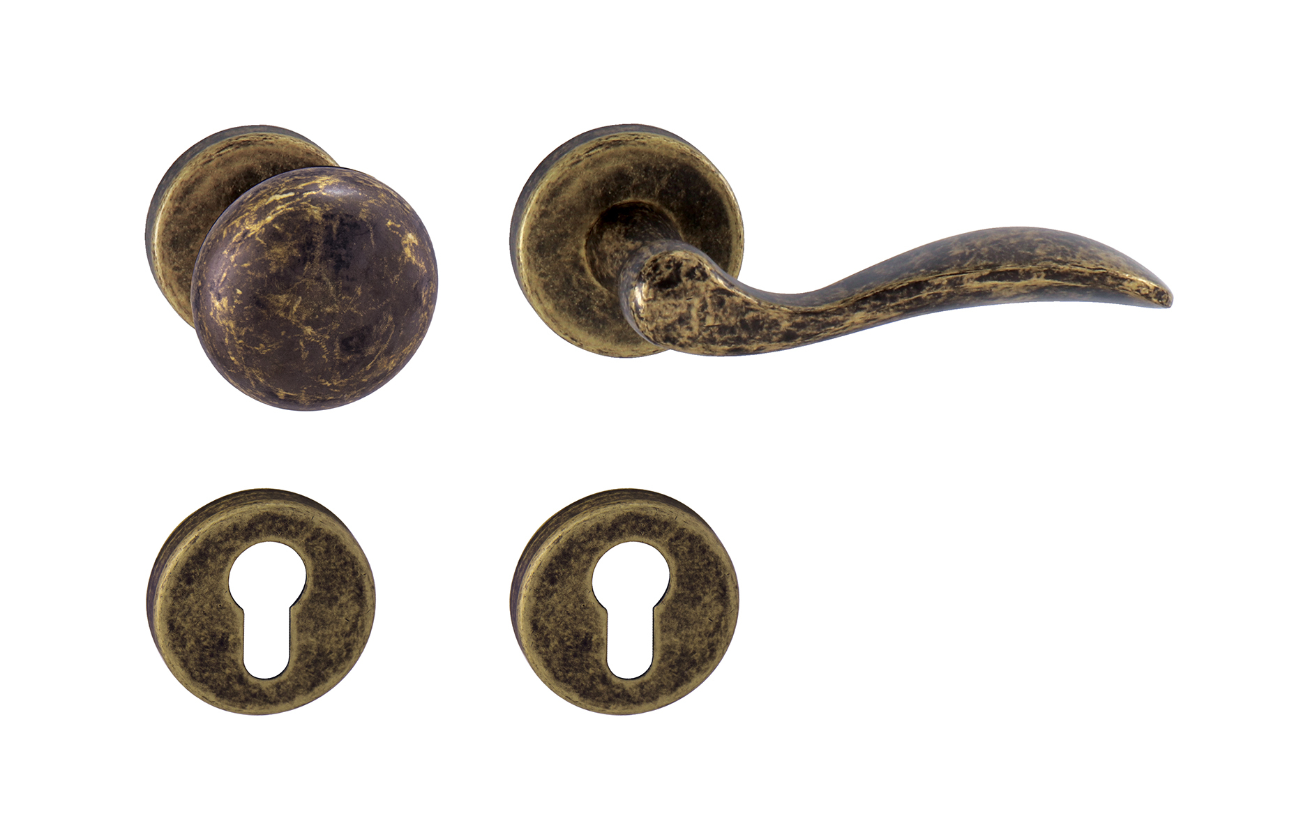 TI - LEA - R 1948 guľa/kľučka pravá Bronz antik