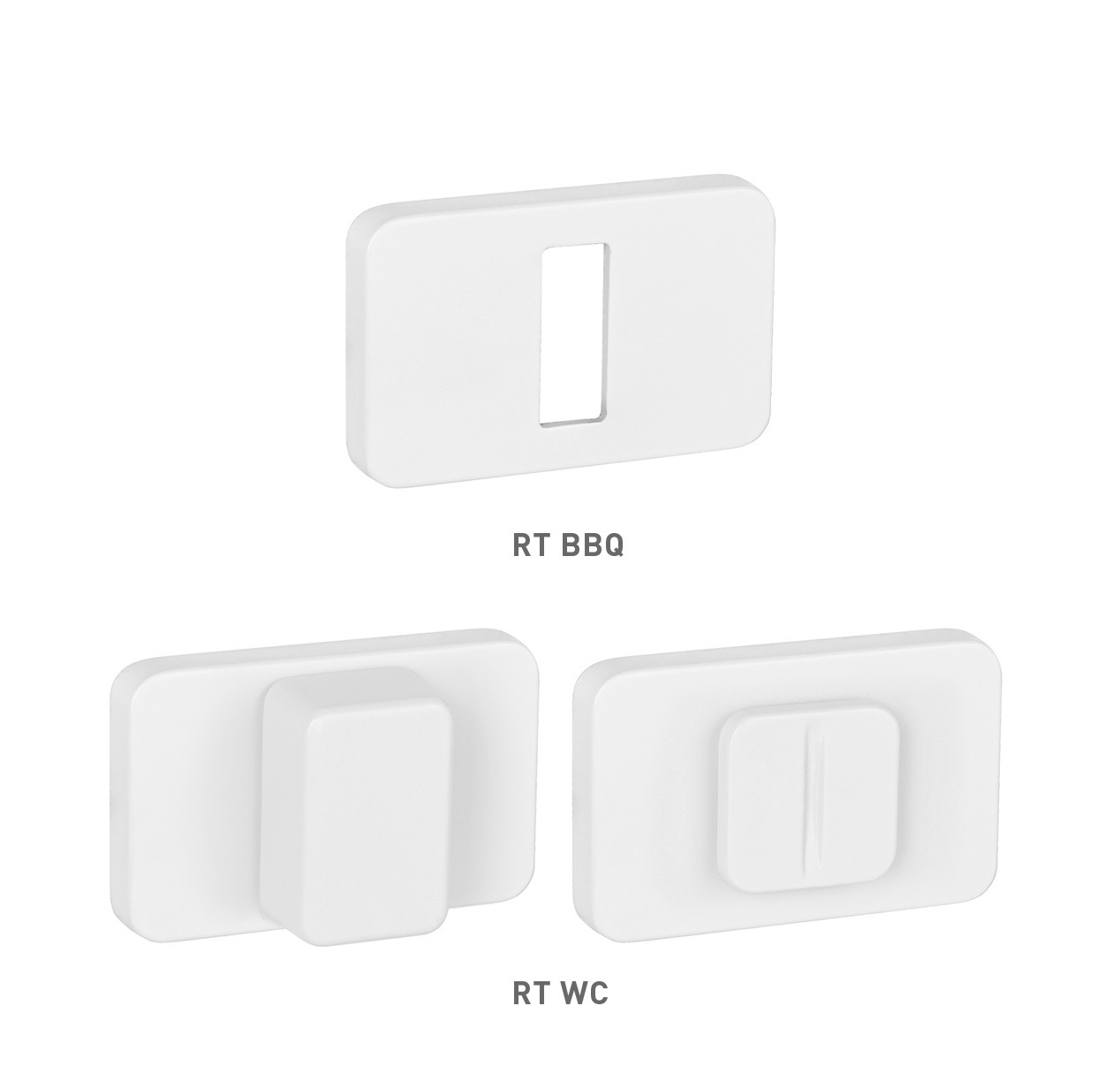 Rozeta ku kľučke MPK - ROZETA GRANDERA - RT BIM - biela matná (WP) | MP-KOVANIA.sk