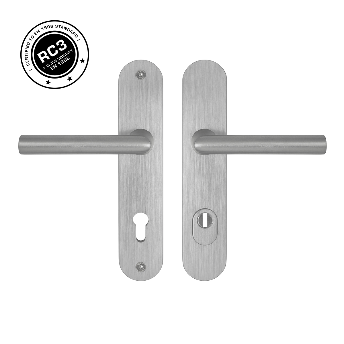 MPK - SECURO A01 PLUS - SO FAVORIT kľučka/kľučka 72 mm Nerez matná