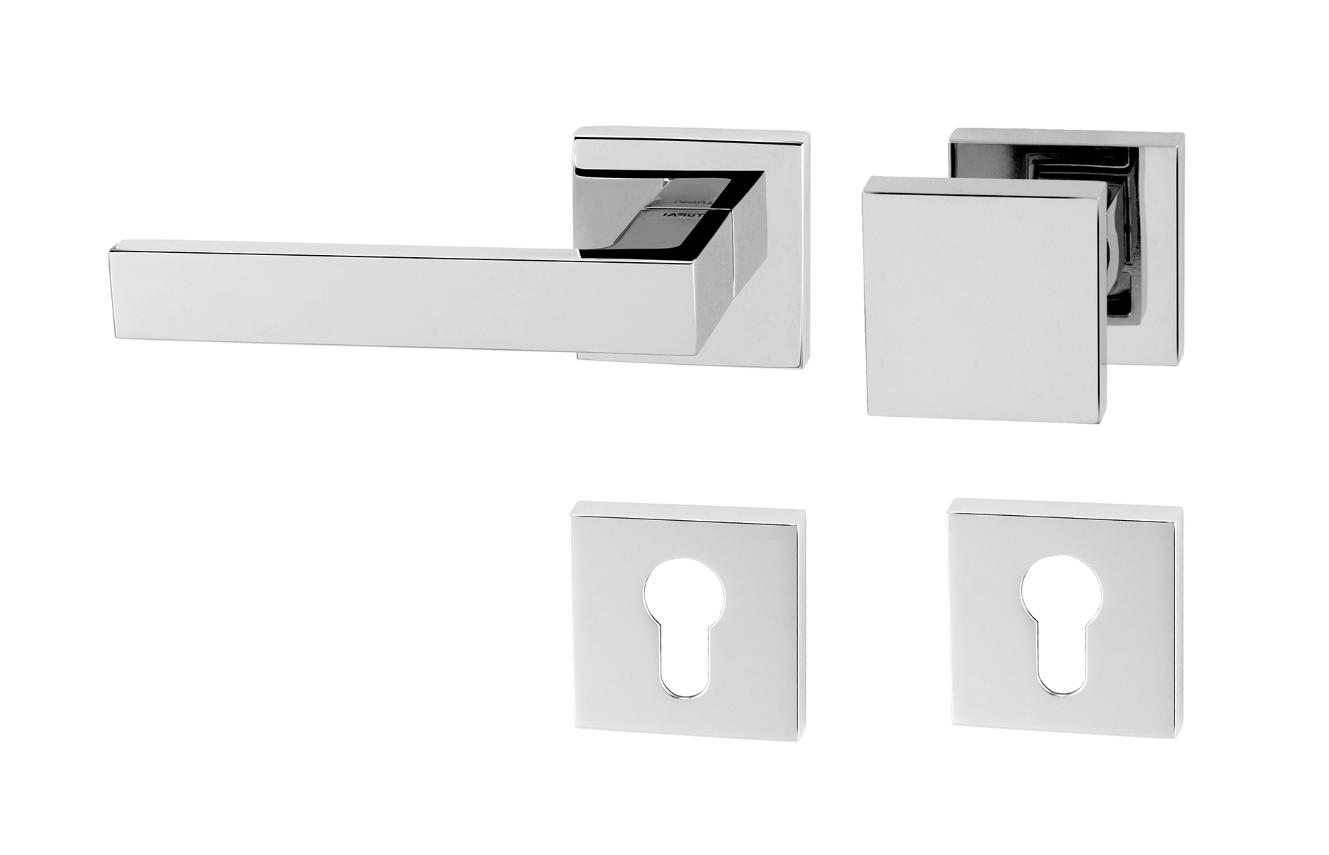 TI - SQUARE - HR 2275Q madlo/kľučka ľavá Chróm lesklý