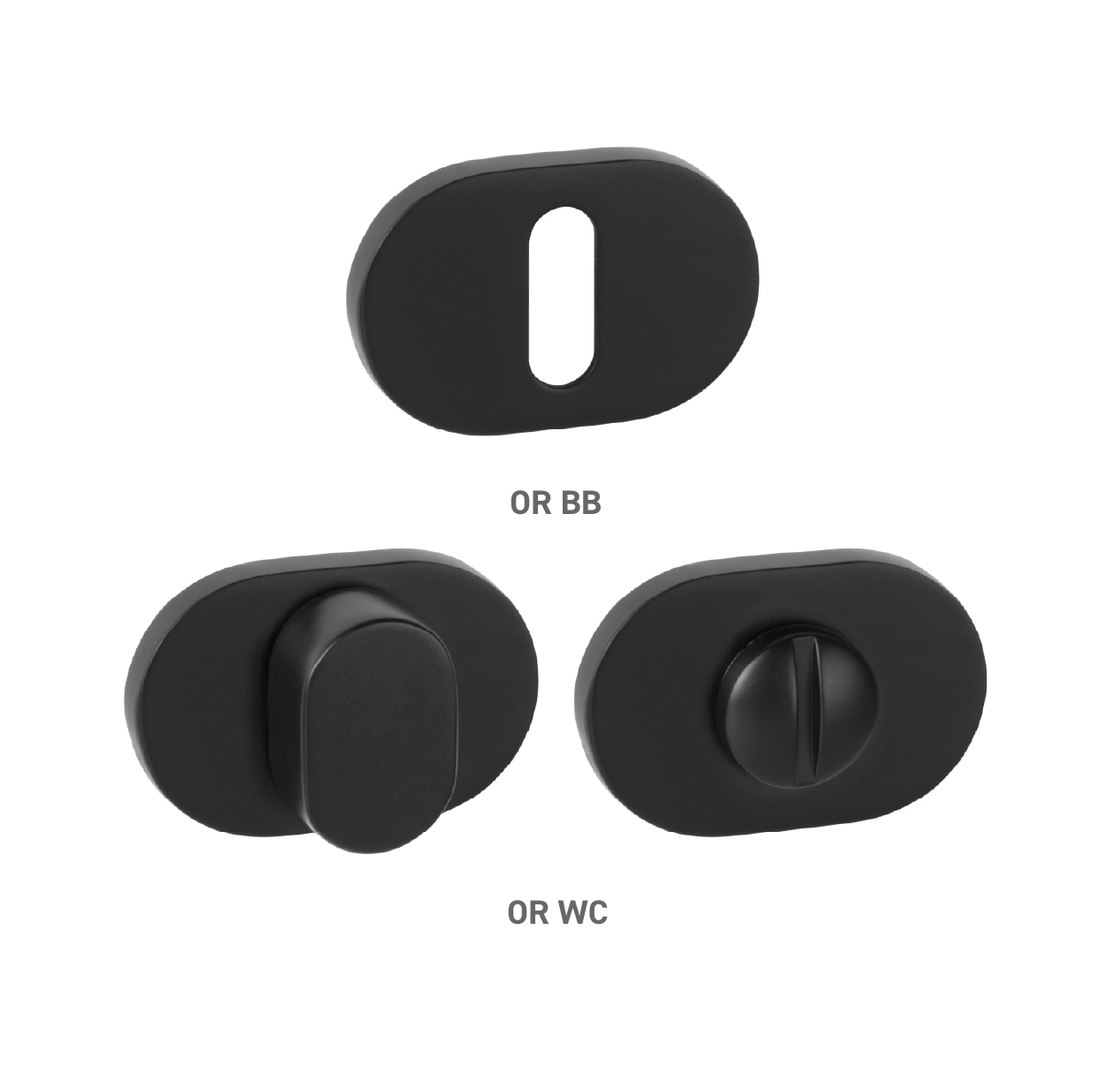 Rozeta ku kľučke MPK - ROZETA IMPRESSA - OR CIM - čierna matná (FB) | MP-KOVANIA.sk