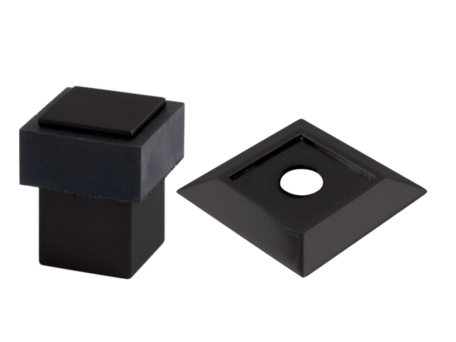 TI - Zarážka dverí hranatá - 2617 CIM - čierna matná (128) | MP-KOVANIA.sk