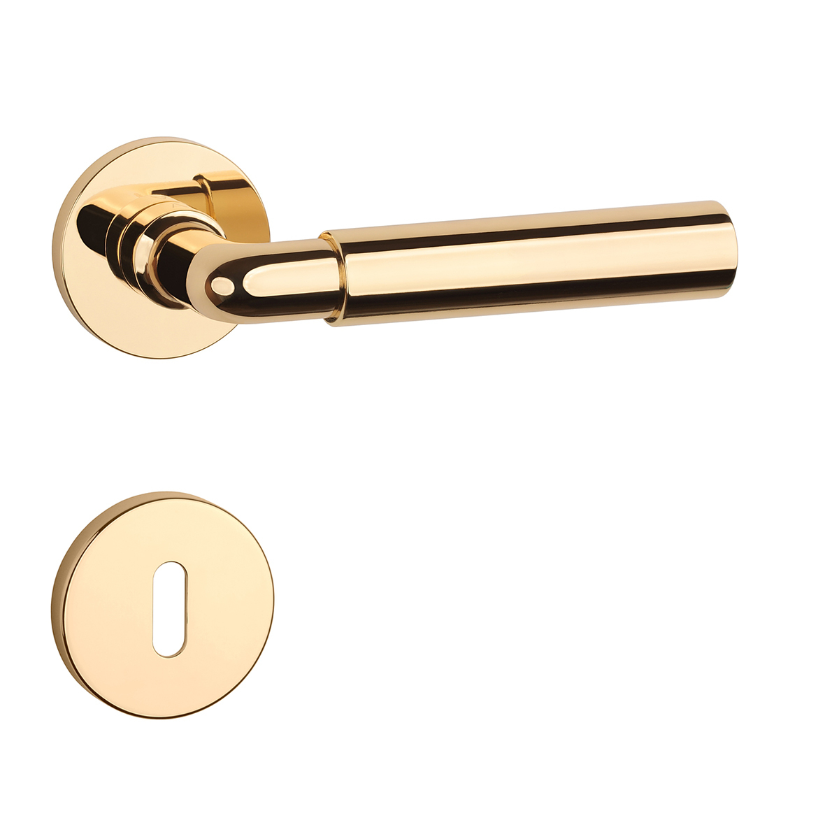 Kľučka na dvere AS - FICARIA - R 7S ZLL - zlatá lesklá (LG) | MP-KOVANIA.sk