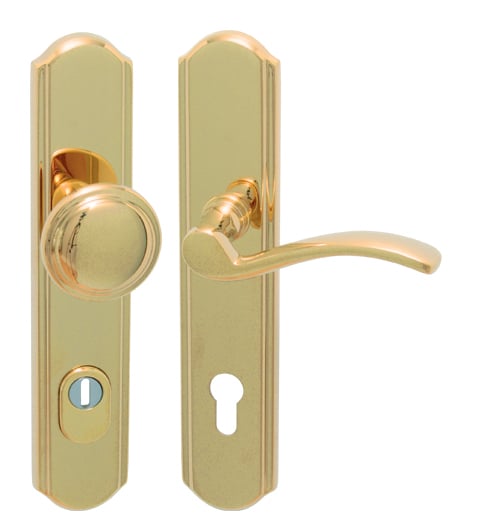 Štítové kľučky na vchodové a bezpečnostné dvere