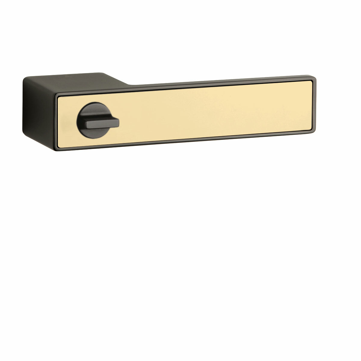 ASG - HEDERA - RT s uzamykaním kľučka/kľučka WC ľavá Grafit matný/Zlatá matná