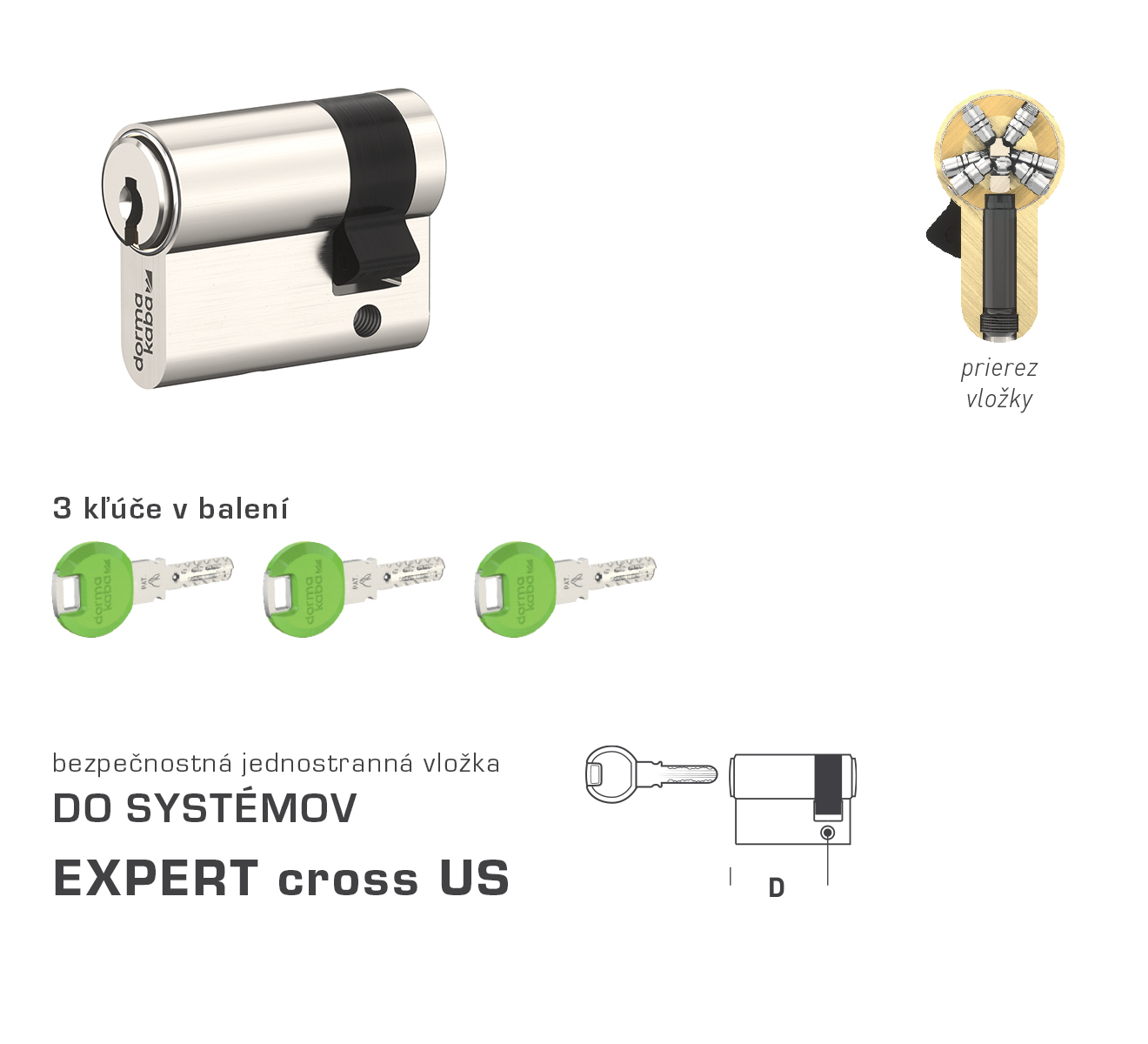 E-shop DK - EXPERT cross US polvložka 30 mm