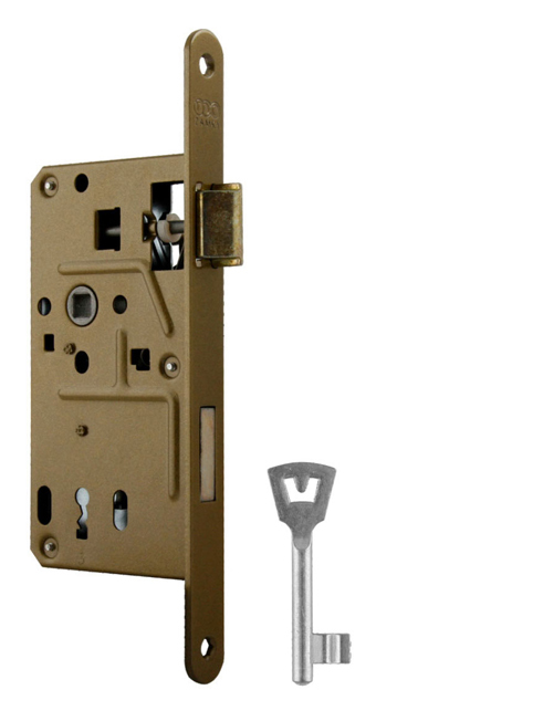 VR - Zámok na dvere 72 BB - 035/186 BB otvor pre kľúč, 72 mm