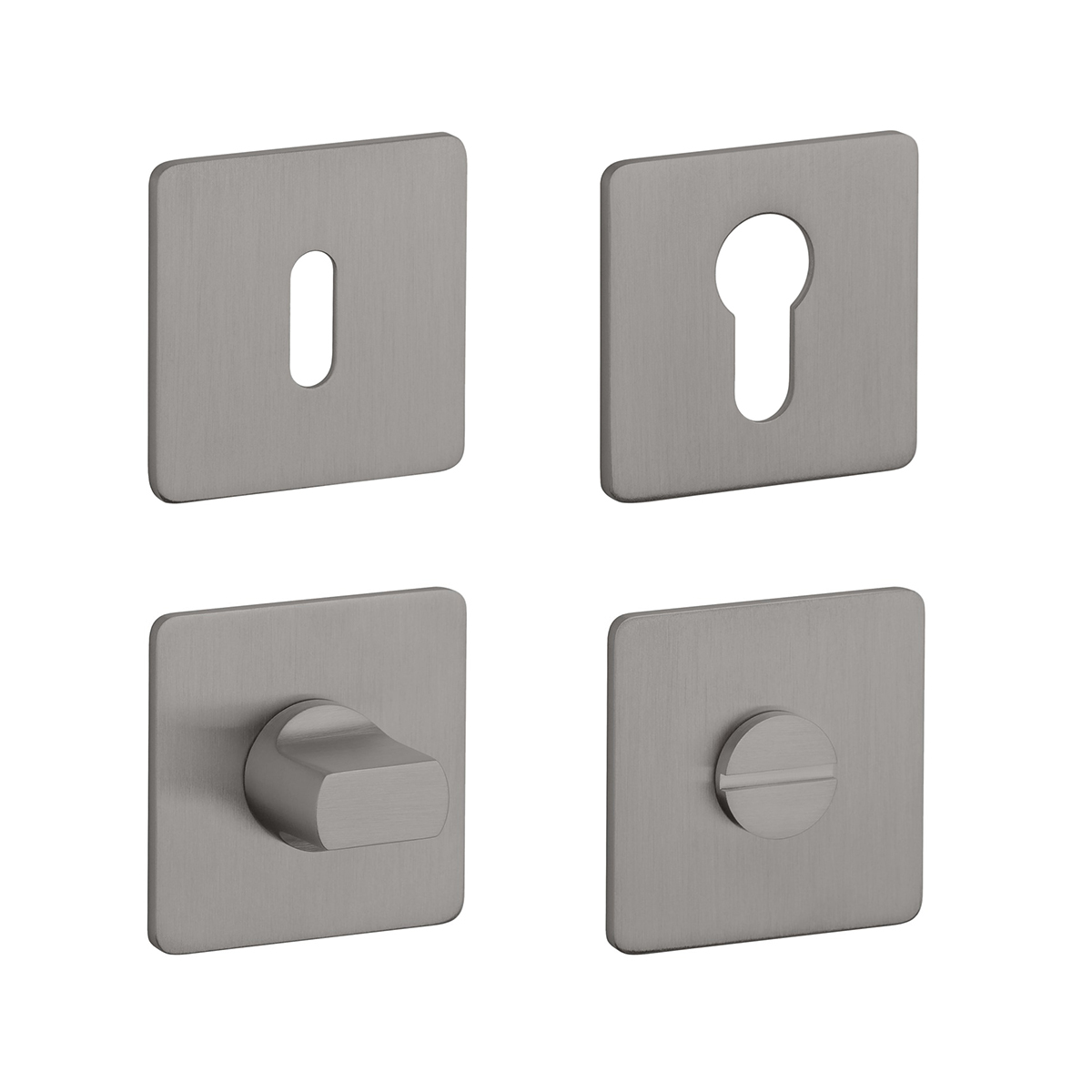 Rozeta ku kľučke SH - ROZETA KVADRAT - HR 3SM GRM PVD - grafit matný (BS PVD) | MP-KOVANIA.sk