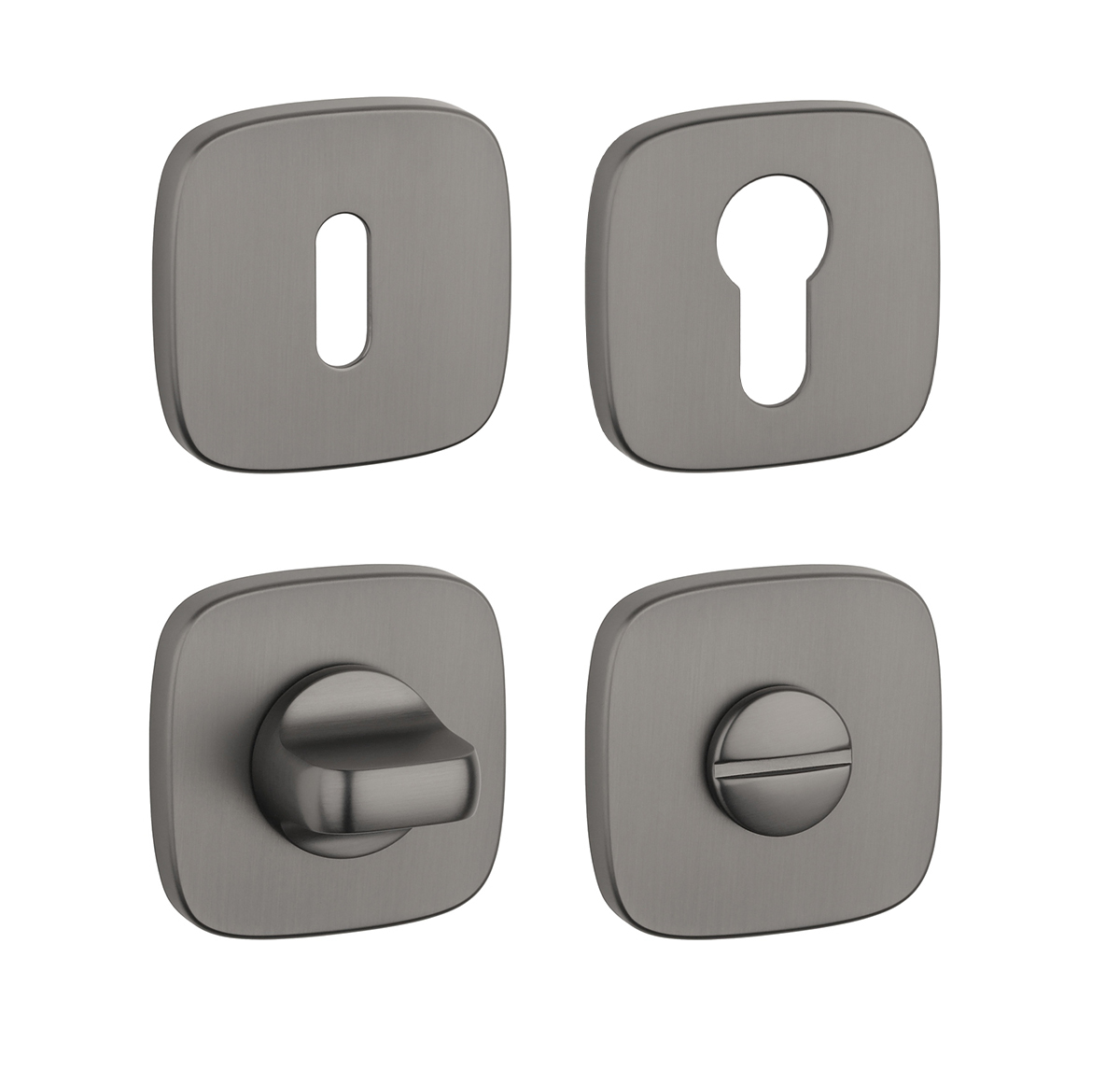 Rozeta ku kľučke AS - ROZETA - HRO 7S GRM - grafit matný (GYM) | MP-KOVANIA.sk