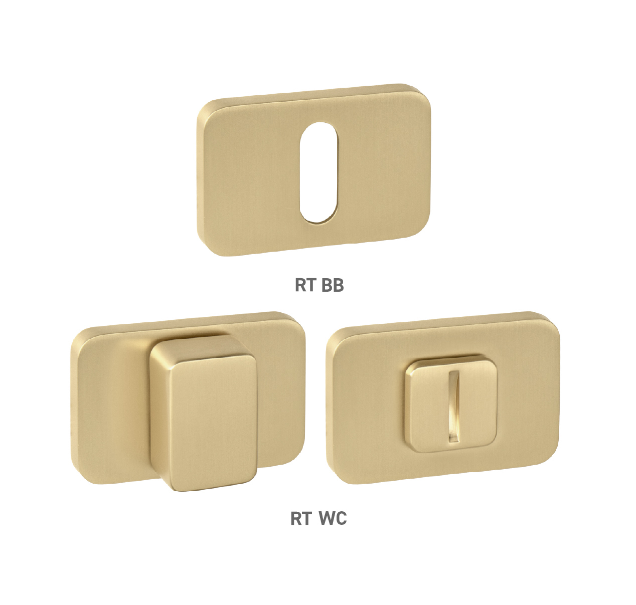 Rozeta ku kľučke MPK - ROZETA PERFECTA - RT ZLM - zlatá matná (SATIN BRASS) | MP-KOVANIA.sk