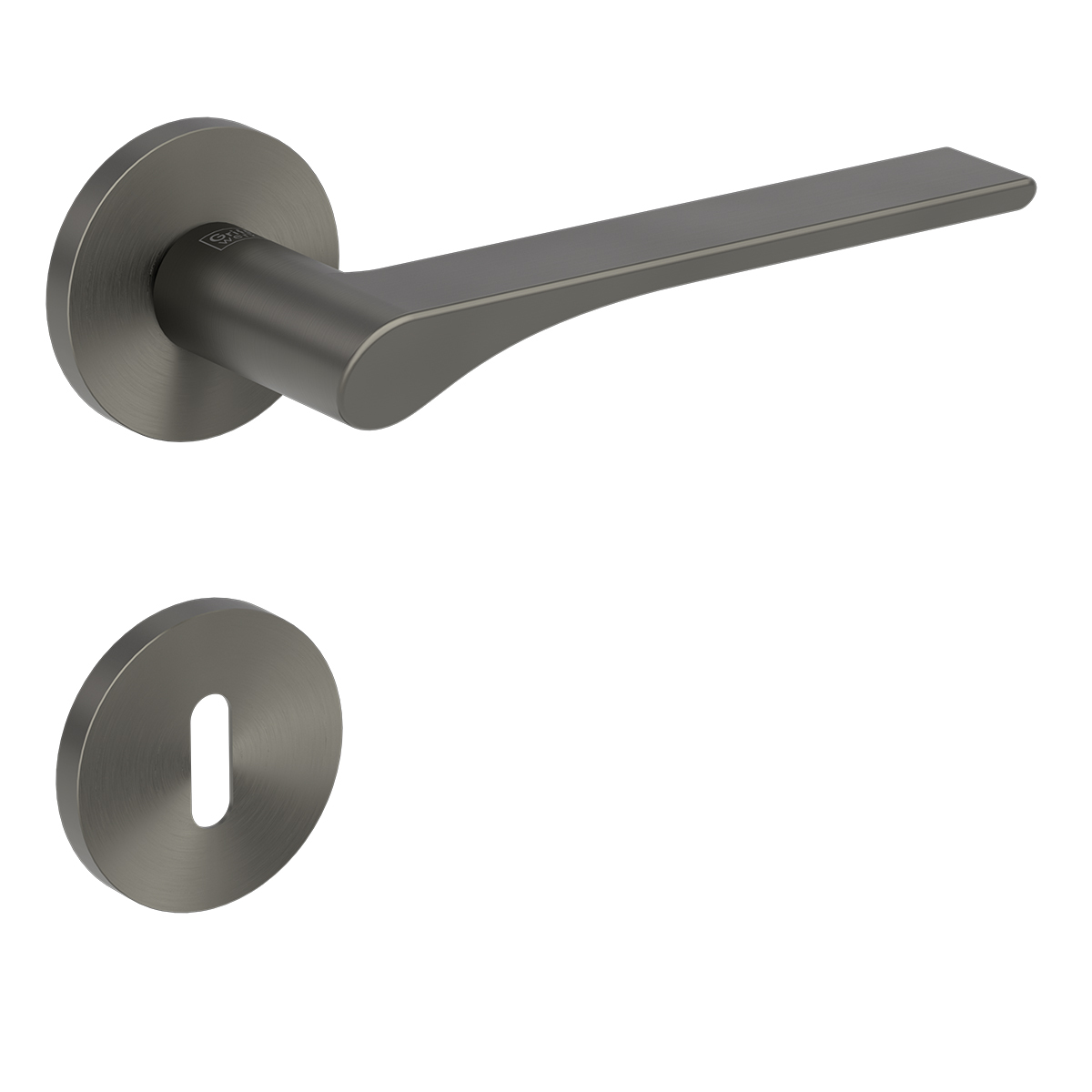 Kľučka na dvere GK - VAYA 261 LEAF LIGHT - R ANM - antracit matný (KG) | MP-KOVANIA.sk