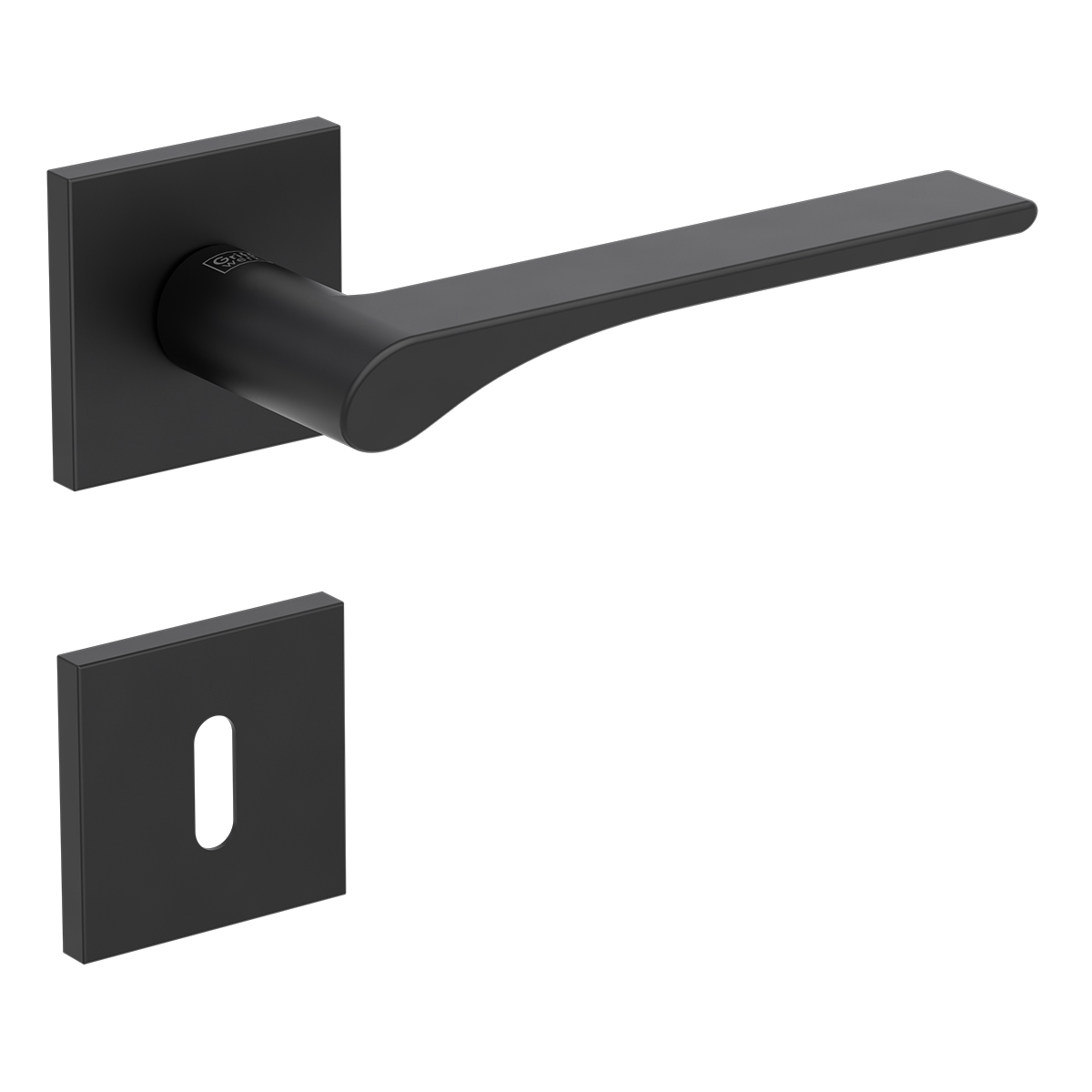 Kľučka na dvere GK - VAYA 261 LEAF LIGHT - HR CIM - čierna matná (GS) | MP-KOVANIA.sk