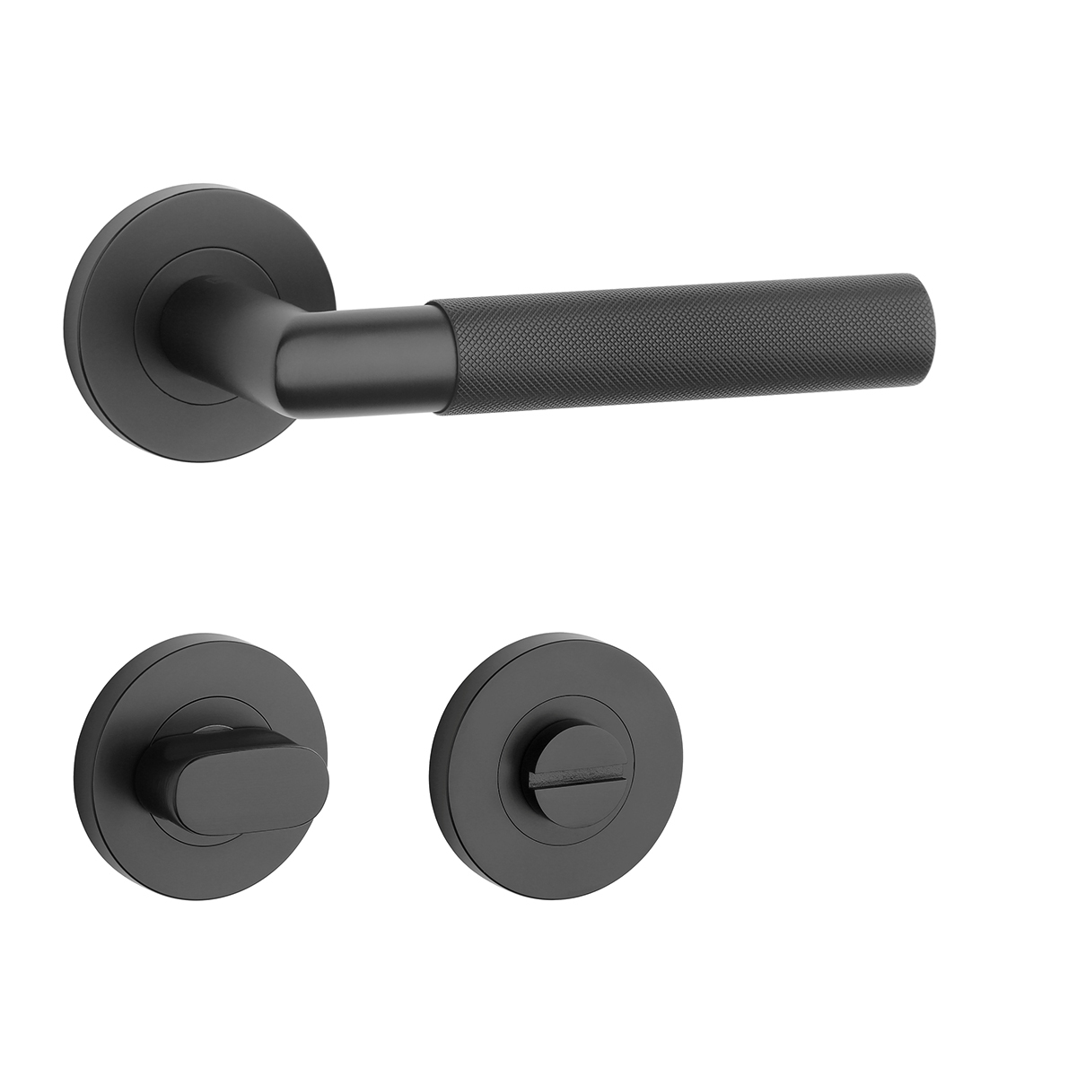 SH - OVAL - R 1742 PRO kľučka/kľučka Čierna matná