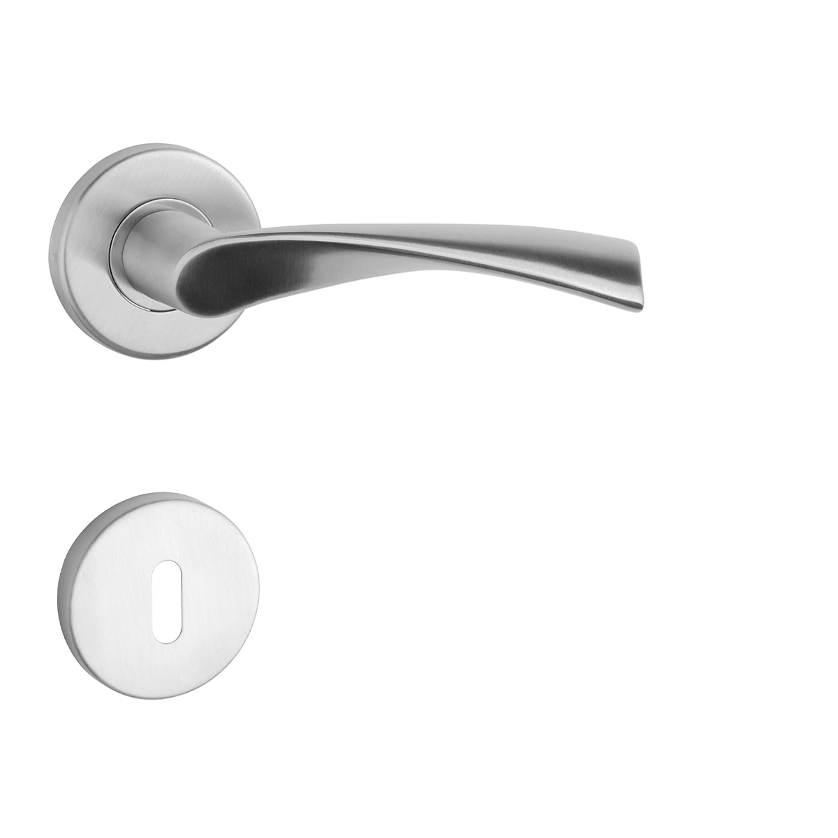 SM - OVAL - R 1708 kľučka/kľučka Nerez matná