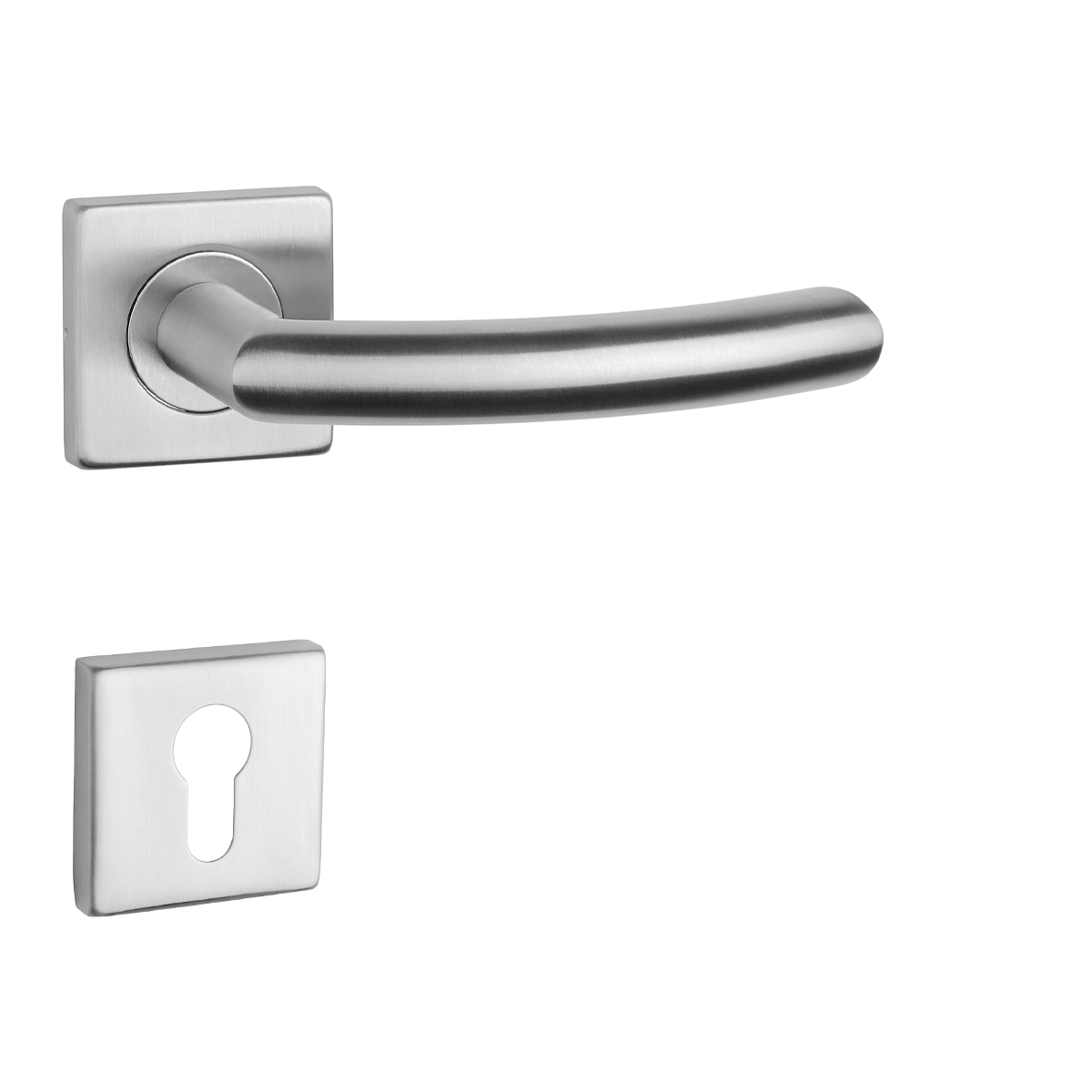 SM - KVADRAT - HR 1707 kľučka/kľučka Nerez matná