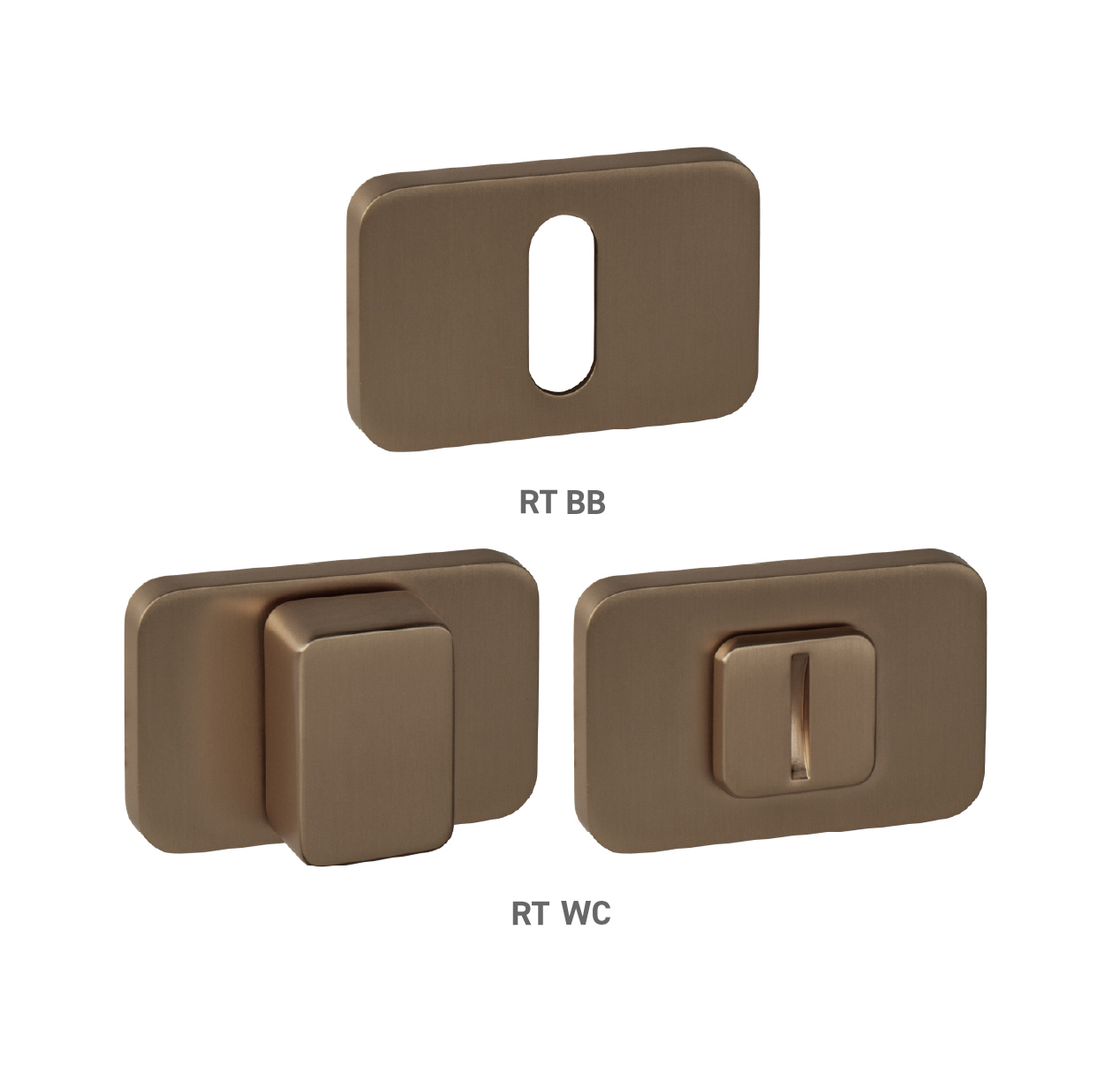 Rozeta ku kľučke MPK - ROZETA PERFECTA - RT MEM - meď matná (MRSG) | MP-KOVANIA.sk