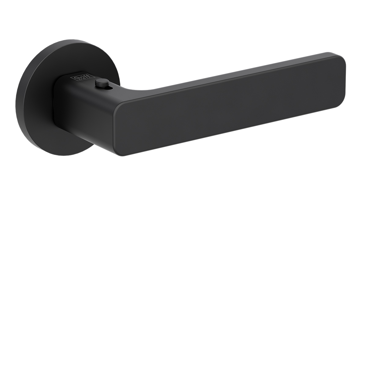 Kľučka na dvere GK - VAYA 265 MINIMAL MODERN - R S2L s uzamykaním CIM - čierna matná (GS) | MP-KOVANIA.sk