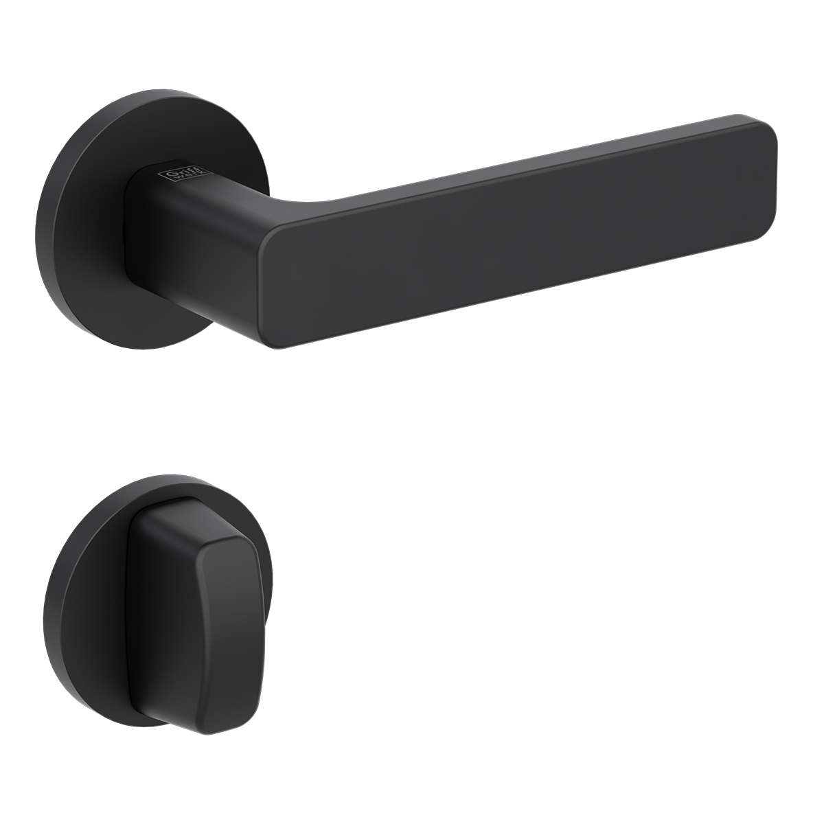 Kľučka na dvere GK - VAYA 265 MINIMAL MODERN - R CIM - čierna matná (GS) | MP-KOVANIA.sk