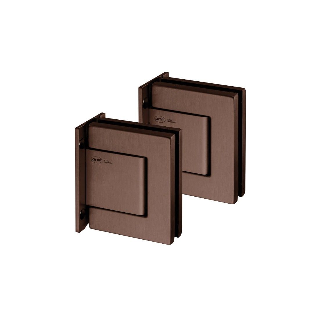JNF - Hydraulický pánt na sklo IN.05.322 pár HNM PVD - hnedá matná (TCH) | MP-KOVANIA.sk