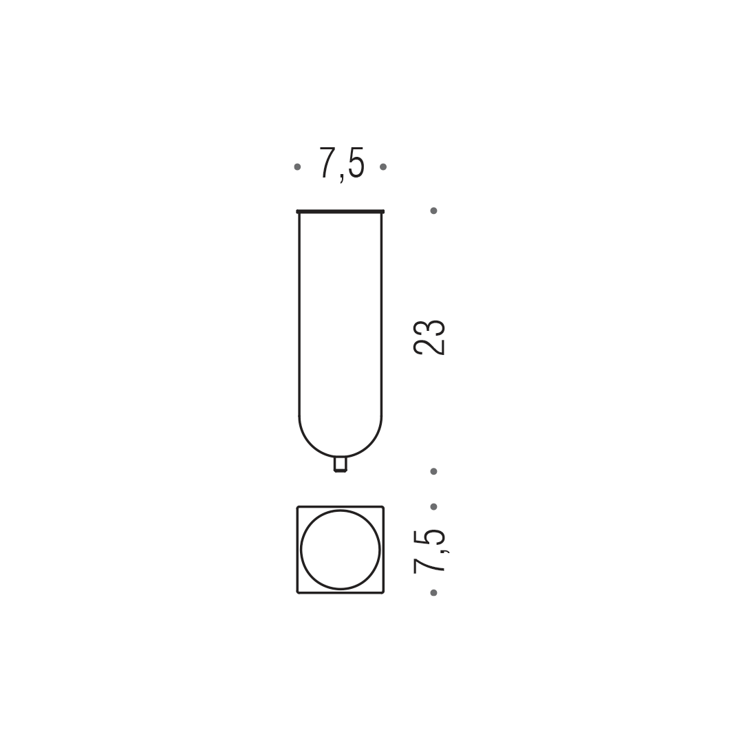 CB - LOOK/BASICQ B1659 - Náhradná nádoba na WC kefu