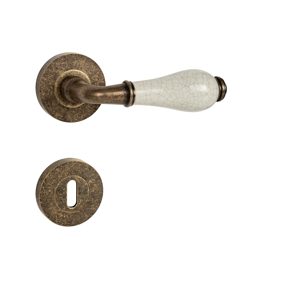 MP - LEONTINA - R guľa/kľučka pravá Bronz antik