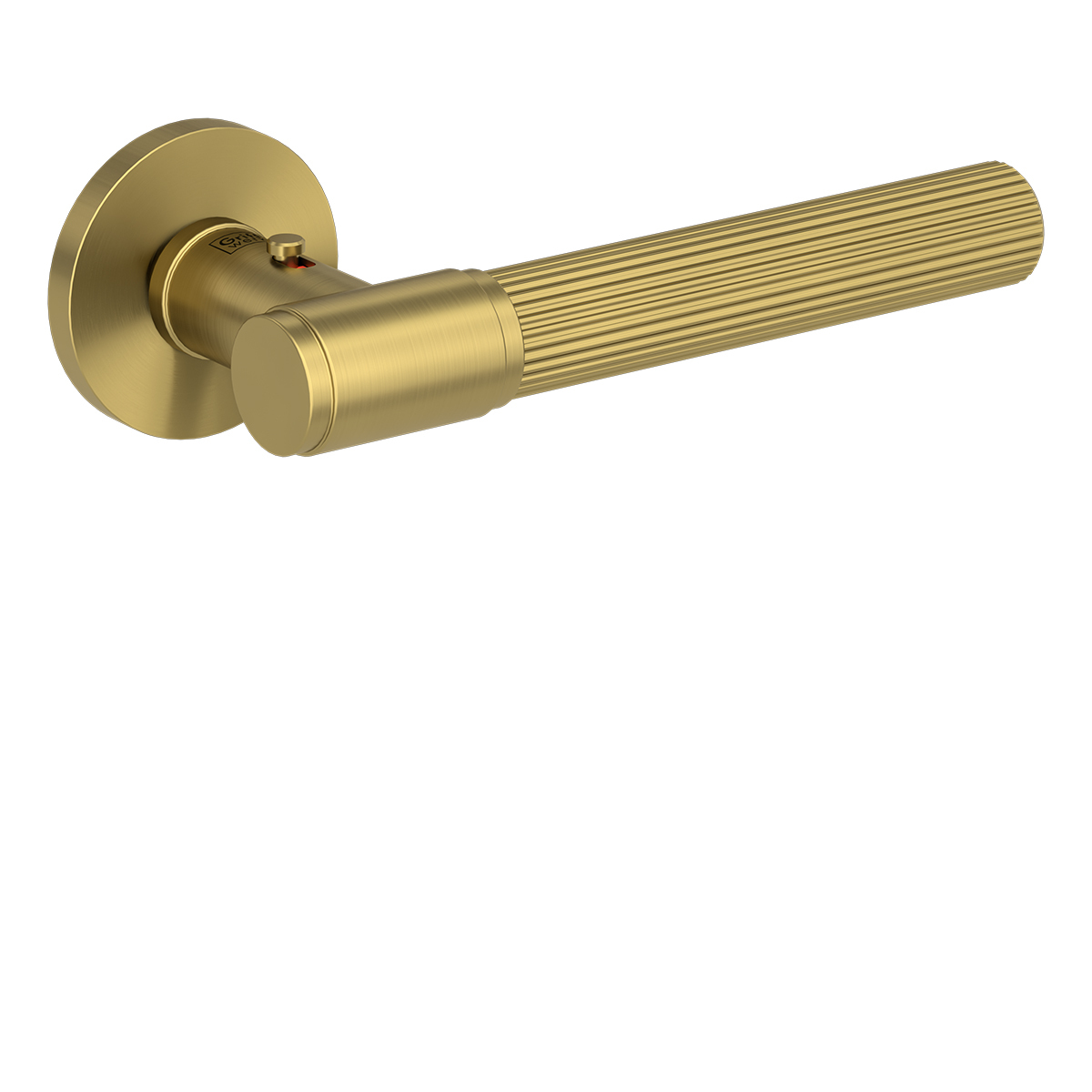 Kľučka na dvere GK - VAYA 136 ARIS - R S2L s uzamykaním ZLM - zlatá matná | MP-KOVANIA.sk