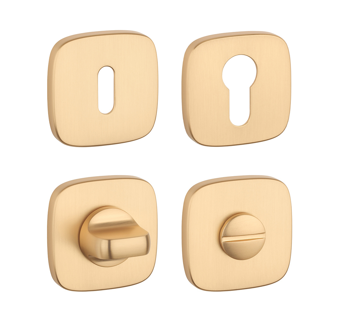 Rozeta ku kľučke AS - ROZETA - HRO 7S ZLM - zlatá matná (KG) | MP-KOVANIA.sk