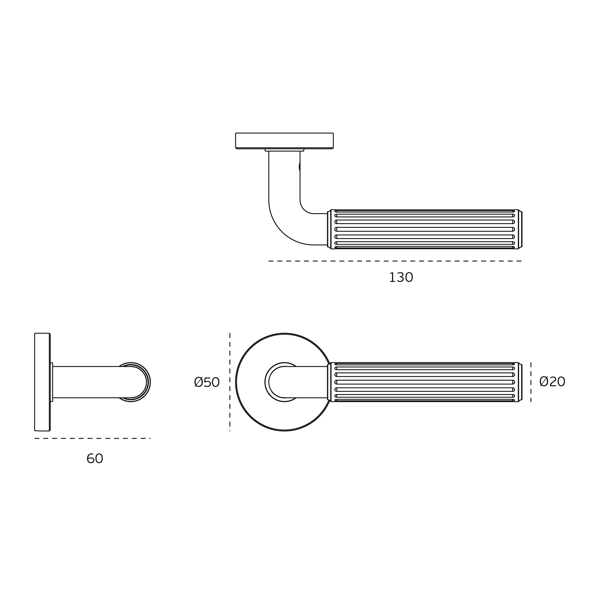 Kľučka na dvere JNF - NEW YORK 017 - R  rozety WC|kľučka/kľučka