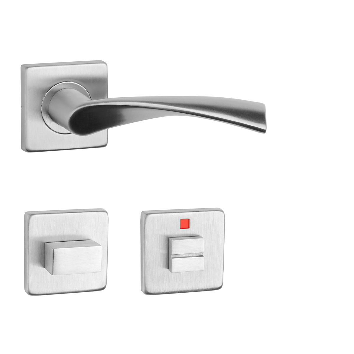 SM - KVADRAT - HR 1708 kľučka/kľučka Nerez matná