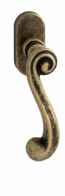 TI - CARLA - DKO 704 kľučka na eurookno pravá Bronz antik