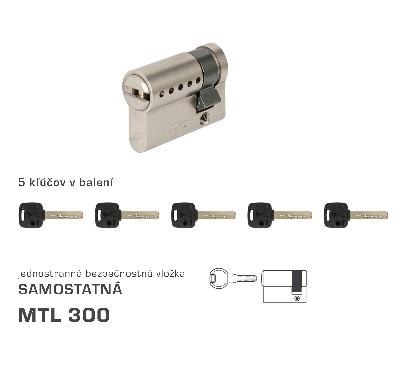 MTL - MTL300 S jednostranná D 30 + V 9,5 mm