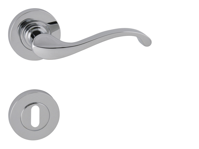 Kľučka na dvere FO - CAST - R CHL - chróm lesklý (C01) | MP-KOVANIA.sk