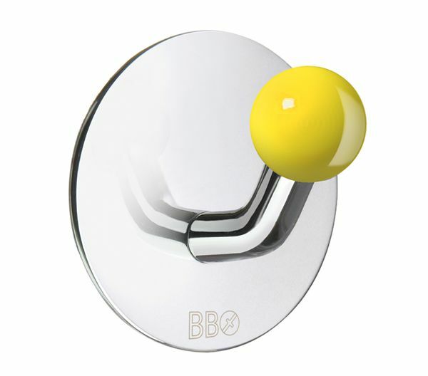 SO - BB - BK1089 - Samolepiaci vešiak na uterák žltý