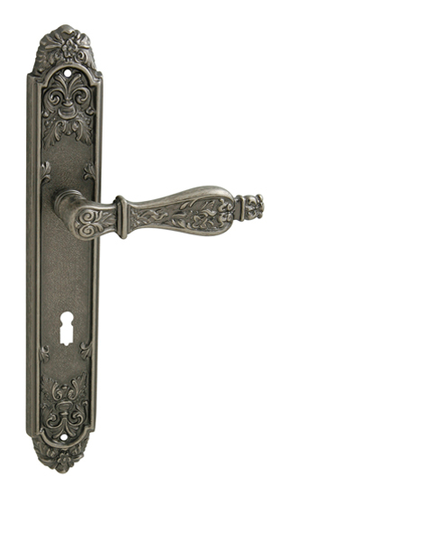 Kľučka na dvere FO - SIRACUSA SIA - sivá antik (N10) | MP-KOVANIA.sk