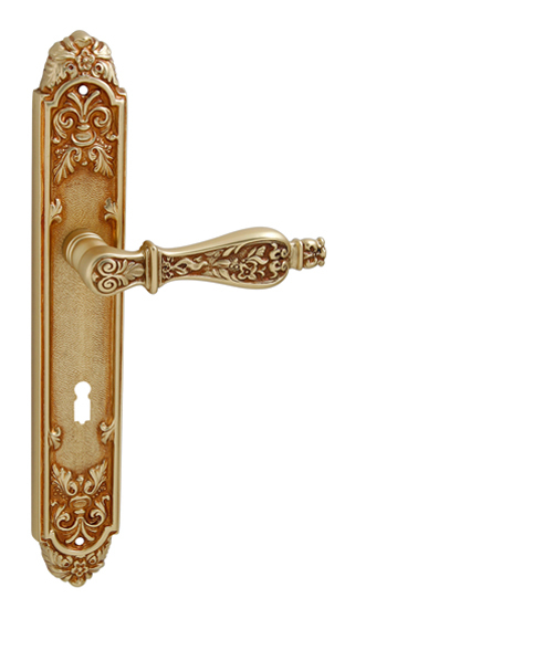 Kľučka na dvere FO - SIRACUSA ZLA - zlatá antik (017) | MP-KOVANIA.sk