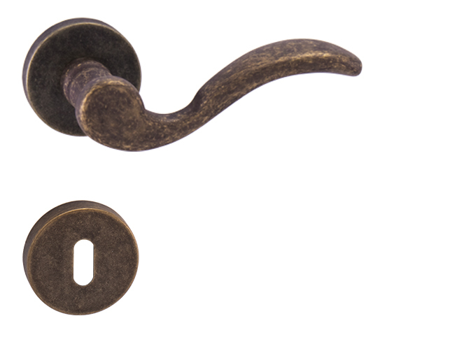 Kľučka na dvere FO - PAPERINO - R OBA - Antik bronz