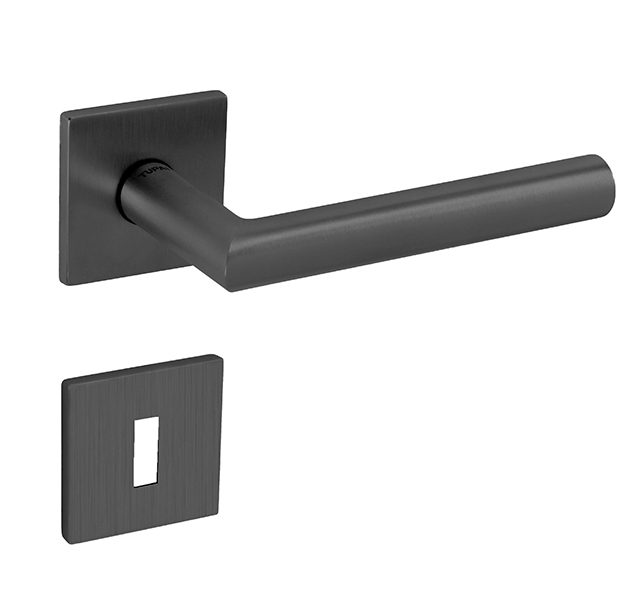 Kľučka na dvere TI - FAVORIT - HR 2002Q 5S BS - Čierna matná