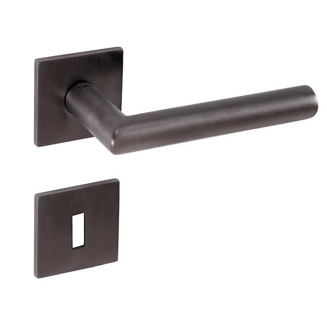 Kľučka na dvere TI - FAVORIT - HR 4002Q 5S GRM PVD - grafit matný PVD (162) | MP-KOVANIA.sk